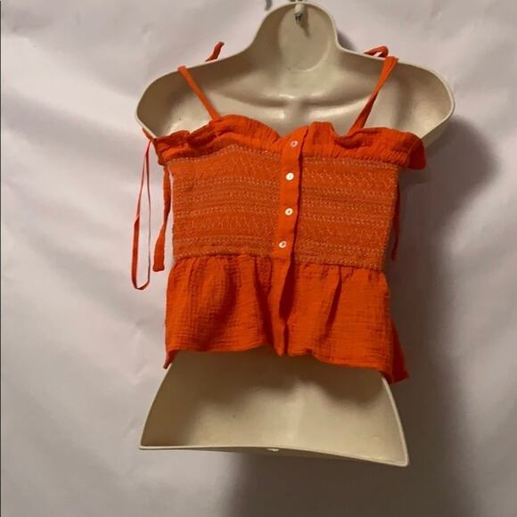 FREE PEOPLE ANTHROPOLOGIE CROPPED‎ TOP SIZE… - Picture 2 of 6